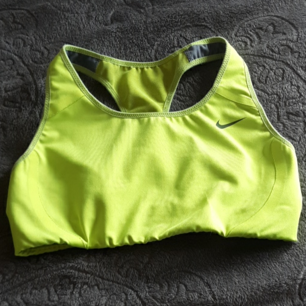 Yellow Nike sportsbra